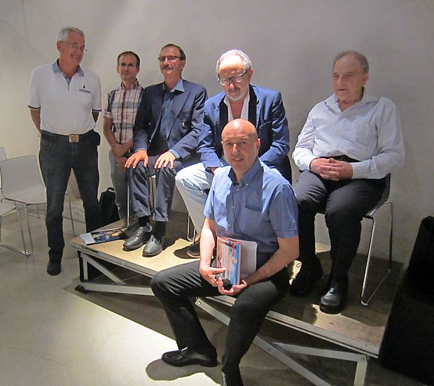 Z leve: Mladen Bogić, Luka Klobas, Gottfried Aldrian, dr. Leandro Steffè, Stojan Lipolt in inženir Karel Rustja.