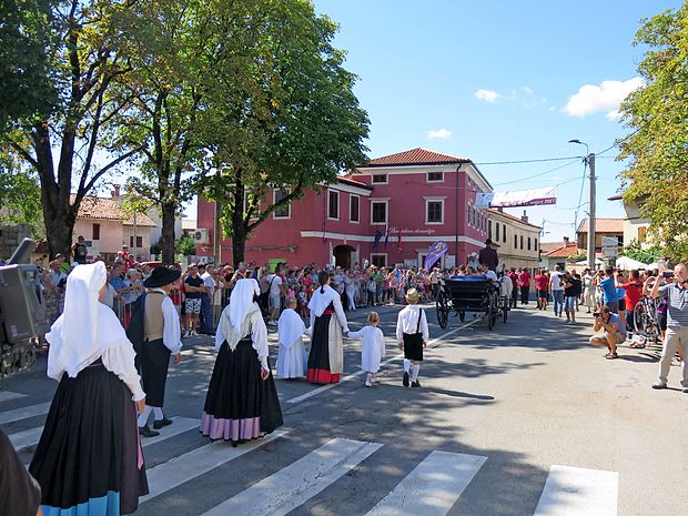 Povorke so se udeležili tudi člani in članice društva Kraški
šopek.