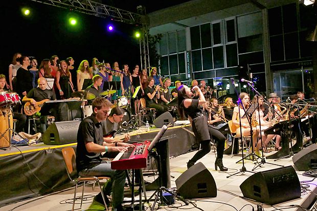 Big band Nova je s Tinkaro Kovač, Mitjo Jerkičem in Singgirls
poskrbel za odličen glasbeni večer.