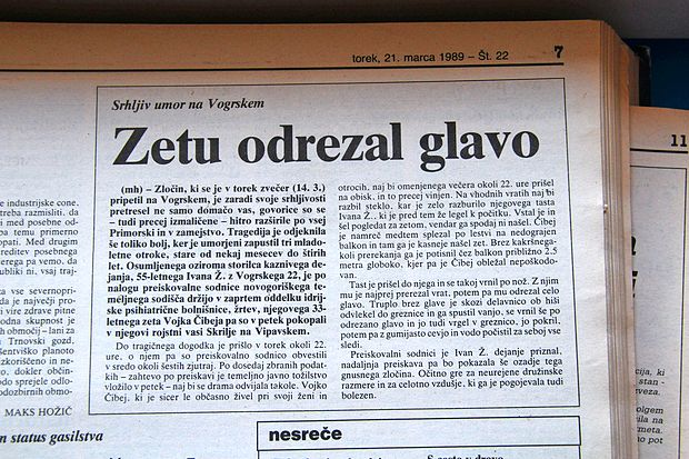 Na Vogrskem se ob podobnih tragedijah, kot sta se zgodili v
Izoli in v Lukovcu, spomnijo na umor, ki se je v njihovi vasi
zgodil leta 1989.