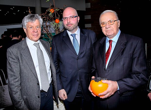 Igor Komel, župan Doberdoba Fabio Vizintin in Vasja Klavora.