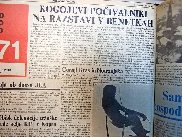 Oskar Kogoj iz Mirna pri Gorici, drzni pionir pa področju
industrijskega oblikovanja, je v Benetkah navdušil s svojimi
izvirnimi počivalniki.