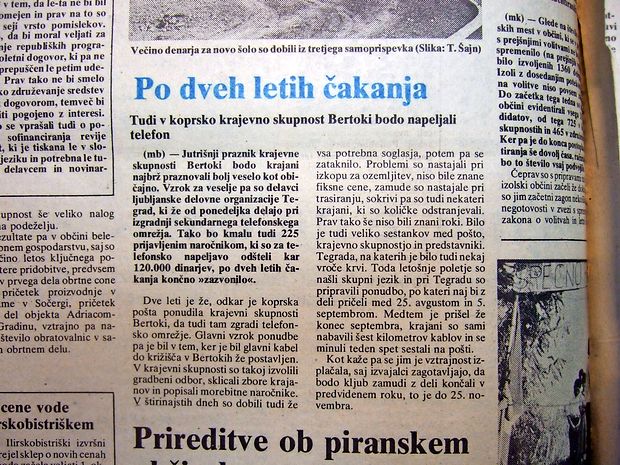 V Bertokih so komaj čakali, da bodo zazvonili telefoni.