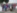 Dobrodelni pohodniki v Jagrščah, kjer je Ermin Oblak (četrti z 
desne) sklenil 250. od 500 zastavljenih kilometrov v čast radiu 
Odmev in v pomoč skupini Vera in luč. Foto: Saša Dragoš