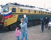 Lokomotiva “mehovka” po prihodu na bistriško železniško postajo  Foto: Tomo Šajn