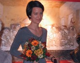     Jenkovo nagrado za najboljšo pesniško zbirko zadnjih dveh let  je letos prejela pesnica Kristina Hočevar za zbirko Na zobeh aluminij, na ustnicah kreda Foto: Klavdija Figelj