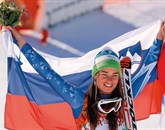 Tina Maze ima na olimpijskih igrah v Sočiju že dve medalji Foto: STA