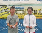 Zmagovalca letošnjega turnirja: Hrvat  Duje Ajduković in Italijanka Elisabetta Cocciaretto  Foto: Tenis Klub Koper