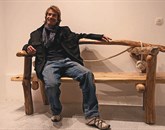 Christophe Agnello na klopci, ki jo je bilo moč videti na razstavi Natural Dreamin