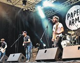 Na prvi festivalski dan so občinstvo ogrevali tudi avstraslki melodični punkerji Paper Arms   Foto: Jože Štucin