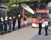 Povirskim gasilcem pa je sežanski župan izročil novo vozilo Foto: Tjaša Gerič