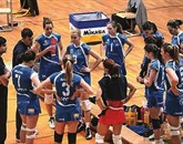 Odbojkarice Calcita Volleyballa so v vnaprej igrani tekmi 7. kroga 1. DOL (modra skupina) v Novi Gorici premagale Go Volley s 3:0 (15, 23, 19) Foto: Tomaž Primožič/Fpa