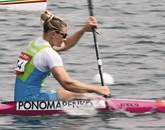 Kajakašica na mirnih vodah Špela Ponomarenko Janić je v finalu na 500 metrov osvojila prvo mesto Foto: Stanko Gruden