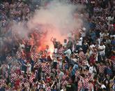 Hrvaška nogometna zveza si je kazen prislužila že na tekmi Hrvaške proti Italiji Foto: Reuters