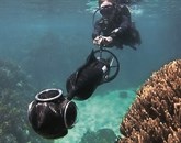 Kamera na podvodnem skuterju omogoča 360-stopinjske posnetke 