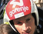 Robert Kranjec je v Sočiju opravil prvi skok po poškodbi kolena, ki jo je staknil na treningu pred olimpijsko tekmo na mali skakalnici Foto: Simon Maljevac