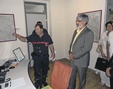 Minister Roman Jakič je včeraj obiskal sežanski gasilski zavod  Foto: STA