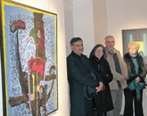  Iz začetka osemdesetih let je  z energijo prežeto umetniško delo Azada Karima (prvi z leve) Foto: Alenka Tratnik