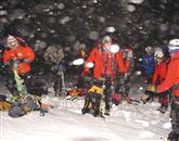 Poleg snega in vetra je gorskim reševalcem nagajala tudi megla Foto: Miljko Lesjak/Grs Tolmin