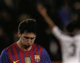 Lionel Messi ni imel dobrega večera. Foto: Reuters 