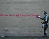 Britanski umetnik, poznan pod psevdonimom Banksy, že od 1. oktobra razburja Newyorčane s svojim projektom Bolje ven kot not 