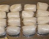  Kokain, ki so ga zasegli na hrvaški jadrnici pri karibskem otoku Martinique, naj bi bil vreden osem milijonov evrov. Fotografija je simbolična  Foto: Guardia Di Finanza