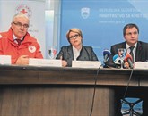 Danijel Starman, Anja Kopač Mrak in Dejan Židan Foto: STA