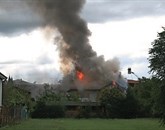 Zagorela je hiša v Ulici Faiti v Gorici Foto: Vir: Primorski Dnevnik