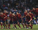 Španci so po streljanju enajstmetrovk premagali Portugalsko s 4:2 in se veselili uvrstitve v finale  Foto: Eddie Keogh