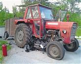Za 31-letnega motorista je bilo trčenje s traktorjem usodno Foto: Pgd Ilirska Bistrica