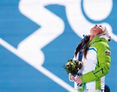 Tina Maze, dobitnica prve slovenske zlate medalje na zimskih olimpijskih igrah Foto: STA  