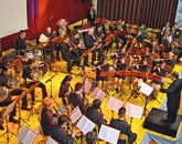 Pihalni orkester Cerkno na jubilejnem koncertu Foto: Saša Dragoš