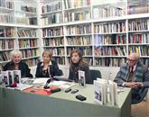 Majda Colja Kompan (z leve), Vera Vetrih, Nadia Roncelli in Boris Pahor na predstavitvi knjig, ki niso namenjena le mladim, ampak tudi mnogim Slovencem, ki ne poznajo zgodovine primorskega antifašizma Foto: Tino Mamić