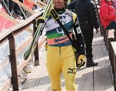 Posebne pozornosti je bil deležen 41-letni Japonec Noriaki Kasai, ki je prvič postal svetovni prvak v poletih v Harrachovu daljnega leta leta 1992 Foto: Igor Mušič