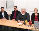 Podatke o raku so predstavili (z leve) Blaž Berger, Marijan Gospič, Milan Krek in Marina Sučić Vuković Foto: Tomaž Primožič/Fpa