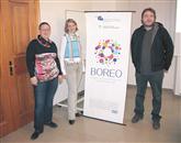 Boreo - Stčišče nevladnih organizacij za Notranjsko - kraško regijo so predstavili (z leve) Nina Hočevar, Tatjana Hvala in Samo Vesel Foto: Stana Zavadlav