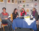 Na predstavitvi knjige Vile bile (z leve) Alenka Veber, Jana Samsa, Sabina Pugelj in Marija Stanonik Foto: Tomo Šajn