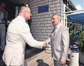 V okviru obiska Primorske se je minister za infrastrukturo Samo Omerzel danes mudil v Luki Koper, kjer mu je vodstvo predstavilo glavne izzive in težave Foto: Tomaž Primožič/Fpa