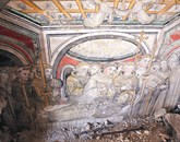 Pred kratkim so v cerkvi sv. Frančiška odkrili stensko poslikavo iz 15. stoletja, pod to plastjo pa   celo starejšo fresko Foto: Alex Batista Crma